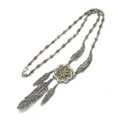 ROYAL ORDER(ロイヤルオーダー) NORTHERN STAR CONCHO W/3 FEATHER NECKLACE 【SN518-22-26】