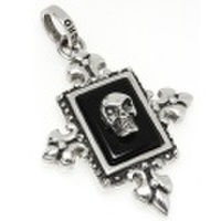 ROYAL ORDER(ロイヤルオーダー)RECTANGLE FRAMED ONXYw/SKULLペンダントSP433-3【新作】