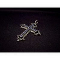 ROYAL ORDER(ロイヤルオーダー)　ラージコンソートペンダントw/CZ(ブルー)　SP36