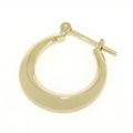 SYMPATHY OF SOUL（シンパシーオブソウル）　Moon Hoop Pierce - K18Yellow Gold（ムーンフープピアス - K18イエローゴールド）