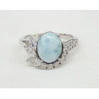 SS ラリマー&キュービックジルコニア リングPart17