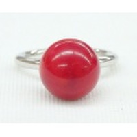 SS 珊瑚 シンプルライン リング