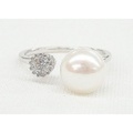 SS 淡水パール & CZ デザインリング Part24