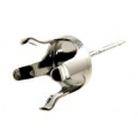 SV925シルバーパーツ/ピアス石枠・空枠・4本爪ポストピアス（ラウンド7mm）（10ペア/20個）