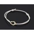 SYMPATHY OF SOUL（シンパシーオブソウル）　Horseshoe Amulet Cord Bracelet - K10Yellow Gold w/Diamond（ホースシューアミュレットコードブレスレット - K10イエローゴールド w/ダイヤモンド）