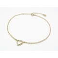 SYMPATHY OF SOUL（シンパシーオブソウル）　Little Open Heart Bracelet - K10Yellow Gold（リトルオープンハートブレスレット - K10イエローゴールド）