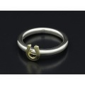 SYMPATHY OF SOUL（シンパシーオブソウル）　Mini Horseshoe Charm Ring - Silver×K18Yellow Gold（ミニホースシューチャームリング シルバー×K18イエローゴールド）