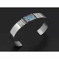 SYMPATHY OF SOUL（シンパシーオブソウル）　Square Turquoise Bangle（スクエアターコイズバングル）