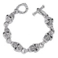 TRAVIS WALKER(トラヴィスワーカー)　Skull Bracelet (6 Skulls)　BRS001