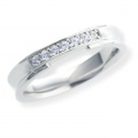 [刻印無料]スワロフスキージルコニアポンテペアリング　Lady’s　95-2714