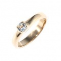 baby’s ring - K18YG 一連一石 - 3月 アクアマリン