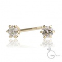 me.luxe 　K10G ダイヤモンド/誕生石1粒石ピアス（ゴールド）95-0719