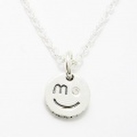 【NEXTLABEL】スマイルチャームペンダント/WCZ≪真鍮チェーン付≫