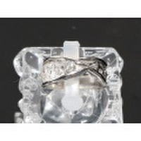 【PT900 プラチナ】指輪 リング ダイヤモンド0.318ct ダイヤモンド0.17ct 15号 10.7g レディース 3766-0