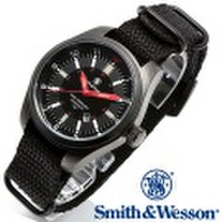 【キャンペーン対象外】 Smith & Wesson スミス＆ウェッソン SWISS TRITIUM MILITARY H3 WATCH 腕時計 BLACK SWW-1864T