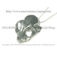 【ネクロマンス NECROMANCE】 シルバーキャットスカルネックレス Silver Cat Skull Necklace 猫 骸骨 頭蓋骨