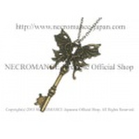 【ネクロマンス NECROMANCE】 ブラスバタフライキーネックレス Brass Butterfly Key Necklace ＜Brass / Single joint＞ 蝶々 鍵