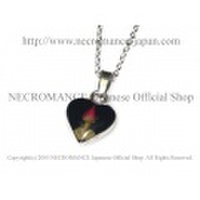 【ネクロマンス NECROMANCE】 ミニローズハートネックレス Mini Rose heart Necklace 薔薇 ハート型