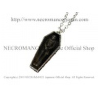 【ネクロマンス NECROMANCE】 ヴァンパイア棺桶ゴーストネックレス Vampire Coffin Ghost Necklace 吸血鬼 骸骨