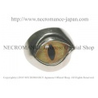 【ネクロマンス NECROMANCE】【数量限定】シルバーNEW義眼リング Silver New Eye Ring＜イエローキャットアイ/Yellow Cat Eye/黄猫目＞