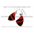 【ネクロマンス NECROMANCE】リアルバタフライウィングピアス Real Butterfly Wing Pierce ＜ベニオビウズマキタテハ 前翅＞ 蝶々 羽