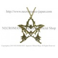 【ネクロマンス NECROMANCE】ヴァンパイアバットペンタグラムネックレス Vampire Bat Pentagram Necklace＜ブラス/Brass＞蝙蝠 五芒星