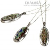 【メール便OK】ガラスマーブルペンダント（全3色）