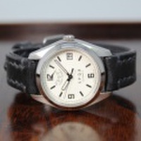 【ロングセラー定番で時と共に愛着が増す 手巻付自動巻パワーリザーブ】 Ventuno pr （アイボリー／スケルトン）　×　SOMESブライドルレザーバンド