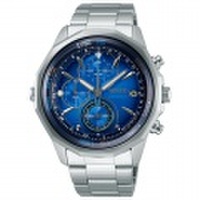 【国内正規品】セイコーWIRED（ワイアード）クロノグラフ THE BLUE ザ・ブルー（青文字盤x金属バンド）腕時計AGAW439メンズ男性用