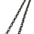 【送料無料】 純チタンネックレスチェーン　オーバル・グレー　4.0mm幅/50cm O50GF
