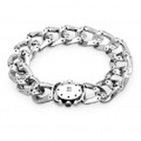 【送料無料】Dr MONROE(ドクターモンロー) リバーシブルチェーンブレスレット BR-39-SV