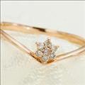 【送料無料】Jeunefille-ジュヌフィーユ-K10ピンクゴールドダイヤモンドリング