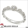 指輪 K18WG リング ダイヤモンド0.40ct 13号 総重量3.2g 極美品 [120821]