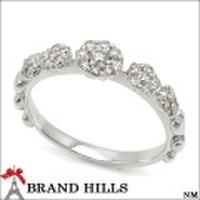 指輪 K18WG リング ダイヤモンド0.40ct 13号 総重量3.2g 極美品 [120821]