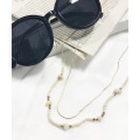 ２連ビーズストーンネックレス/4カラー