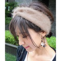 アンゴラツイストヘアバンド/3カラー