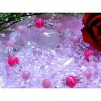 インカローズ・ブルームーンストーン・ピンクオパールデザインブレス