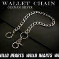 ウォレットチェーン/キーチェーン/ジャーマンシルバー/Wallet chain/Biker/German Silver/Gothic/Jeans wallet key chain (ID wc1817r6)