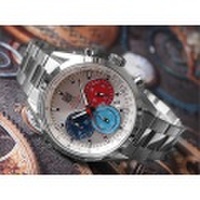 エルジン ELGIN 腕時計 クロノグラフ FK1411S-S シルバー メタルベルト