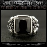 クリックポストのみ送料無料！ シルバーリング リング 指輪 ブラックジルコニア シルバー925 Stering Silver blackzirconia(ID sr0796r297)