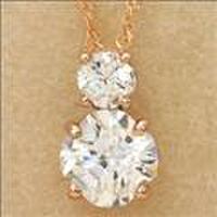 クロスフォーK10PGジルコニアネックレス4mm