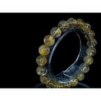 ゴールドルチルクォーツブレスレット 【4Ａ/珠径9.5ｍｍ】