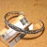 シルバー925 アラベスクバングル 3-038