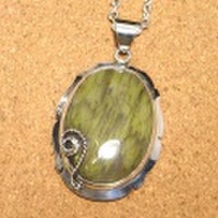 シルバー925 インディアンアゲート ハンドメイドペンダントトップ ST-318