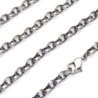 シルバー925ネックレス　215-3Sチェーン　　【約4.5mm】　40cm・45cm・50cm