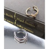 シンプルノットサムリング/2カラー