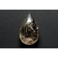 スモーキーゴールドルチルクォーツ【14】天然石ルース・カボション（32×19.5mm）