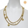 トリーバーチ　チャームロングネックレス　ゴールド　TORY BURCH