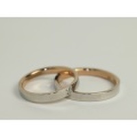 ニナリッチ（NINA RICCI）結婚指輪ペアー2本分【Pt900/K18PG】6R1F07-6R1F08