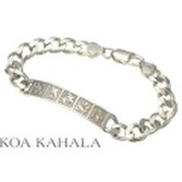 ハワイアンジュエリー / レイズドシルバーブレスレット　KOA KAHALA